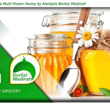 Pure Multi Flower Honey by Alwiqaia Berkat Madinah 19 Ulker Chocolate and Berkat Madinah Snacks 100% right choice