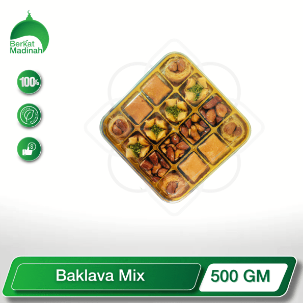 Indulge in the rich, flaky goodness of traditional Middle Eastern pastries with our Baklava Mix. This artisanal blend of premium nuts, buttery phyllo dough, and aromatic spices is the perfect foundation for creating an array of authentic baklava confections in the comfort of your own home.