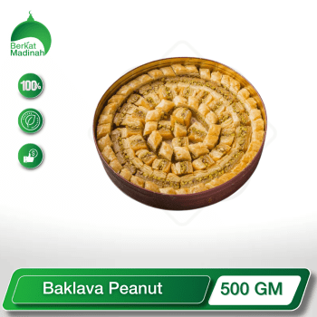 Indulge in the rich, nutty goodness of our Baklava Peanut, a delightful twist on the classic Middle Eastern pastry. Layers of flaky phyllo dough are generously filled with a premium blend of roasted peanuts and a touch of sweet honey, creating a harmonious balance of textures and flavors.
