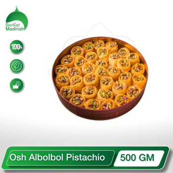 Indulge in the captivating flavors of the Middle East with our Osh Albolbol Pistachio, a delightful assortment of traditional confections that celebrate the rich heritage of the region. Crafted with premium whole pistachio nuts, these melt-in-your-mouth morsels are infused with aromatic spices and a touch of rose water, creating a unique and irresistible experience.