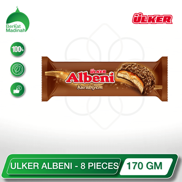 Indulge in the ultimate chocolate wafer experience with the ULKER ALBENI 170 GM - 8 PIECES package. Savor the harmonious blend of rich, creamy chocolate and satisfying crunchy wafers, all in a convenient family-sized portion.