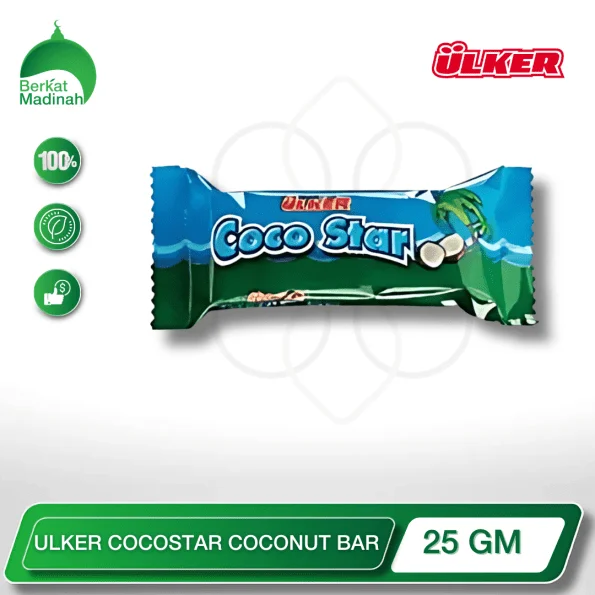 Indulge in the irresistible taste of the ULKER COCOSTAR, a premium coconut-infused confectionery bar that celebrates the rich, creamy essence of coconut. This delectable treat combines a luscious coconut filling with a crisp, flaky wafer exterior, creating a harmonious balance of flavors and textures that will transport your taste buds to tropical bliss.