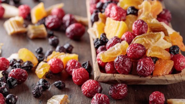 Assortment of dried fruits at Berkat Madinah shop.