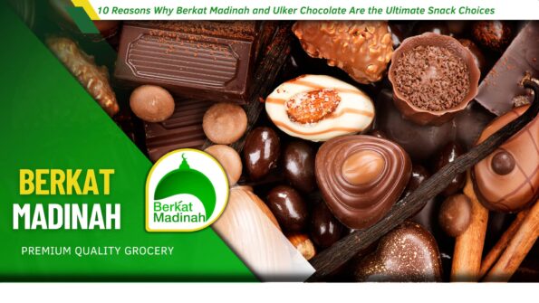 Berkat Madinah and Ulker Chocolate snacks assortment with organic nuts, dried fruits, and premium chocolates